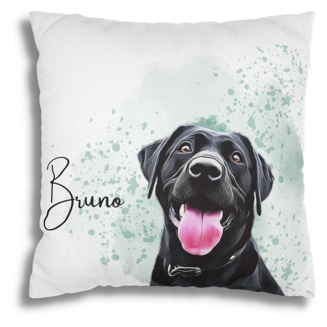 Custom Personalized Pet Portrait pillow cover