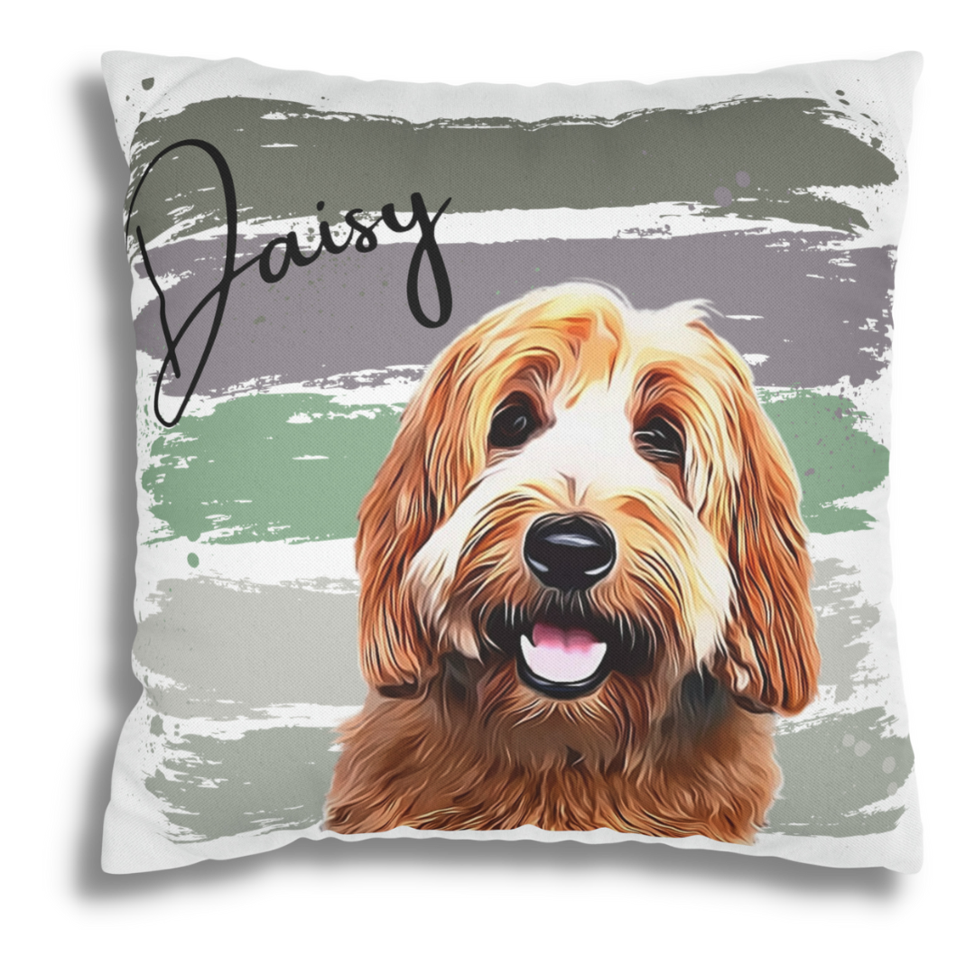 Custom Personalized Pet Portrait pillow cover