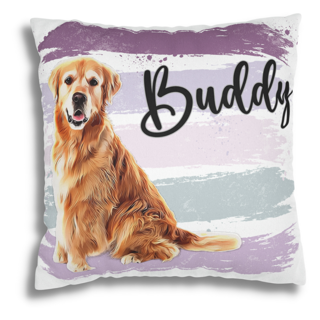 Custom Personalized Pet Portrait pillow cover