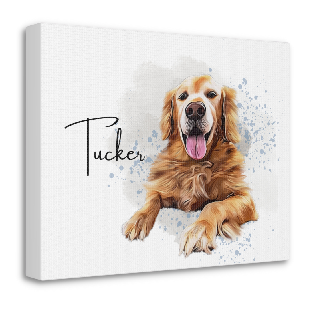 Custom Personalized Pet Portrait Watercolor Background