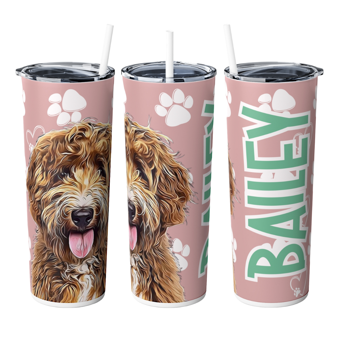 Custom Personalized 20 oz. Skinny Tumbler Cup