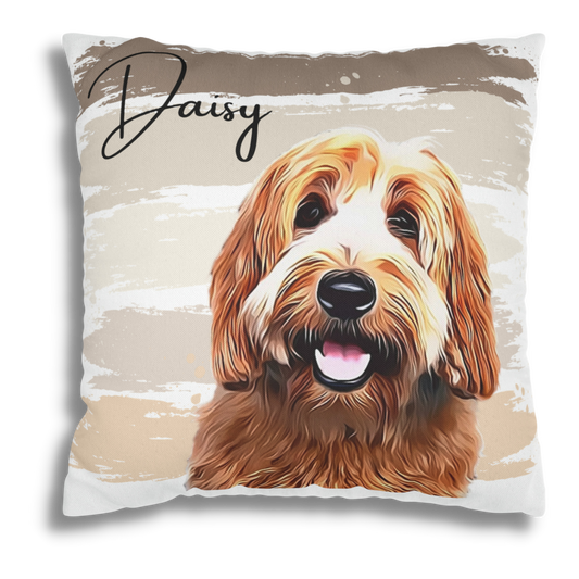 Custom Personalized Pet Portrait pillow cover
