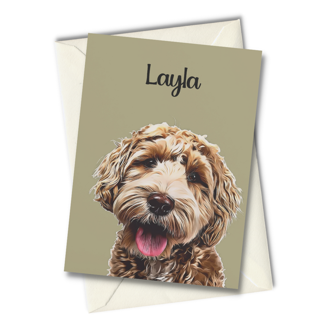 Custom Personalized Pet Greeting Cards