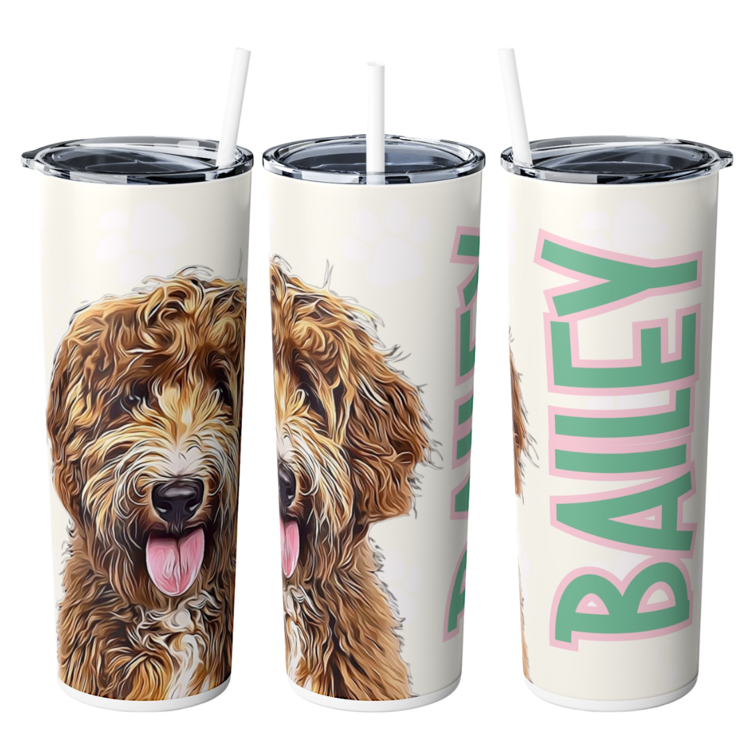 Custom Personalized 20 oz. Skinny Tumbler Cup