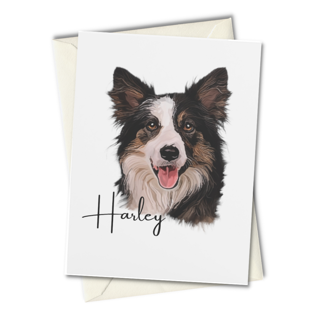 Custom Personalized Pet Greeting Cards