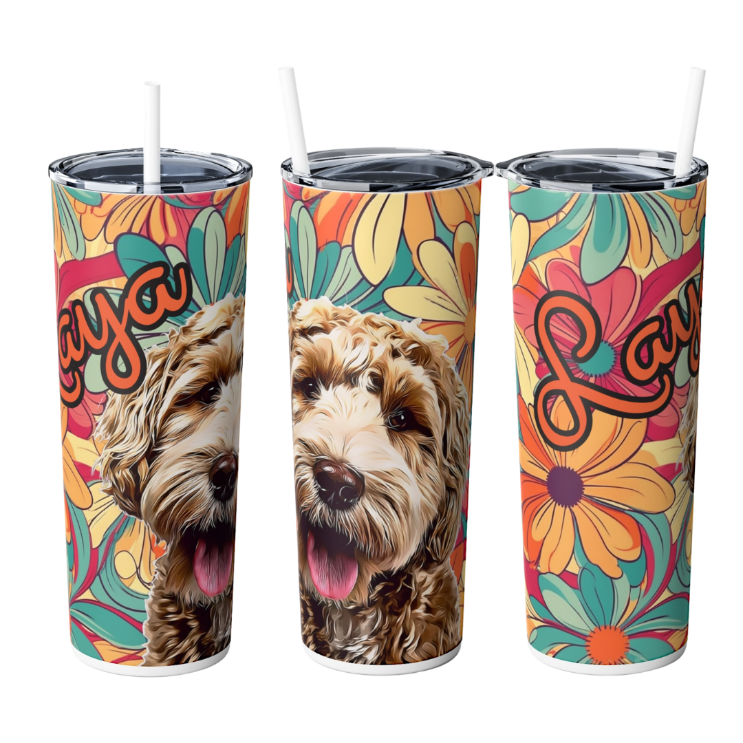 Custom Personalized 20 oz. Skinny Tumbler Cup